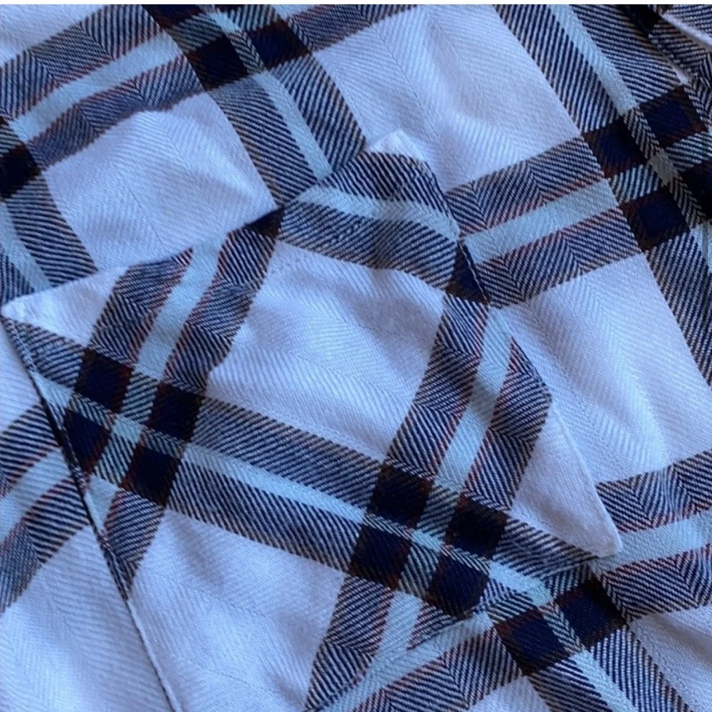 Rails Britt Short Sleeve Button Down Plaid Top Size XS - Picture 5 of 9